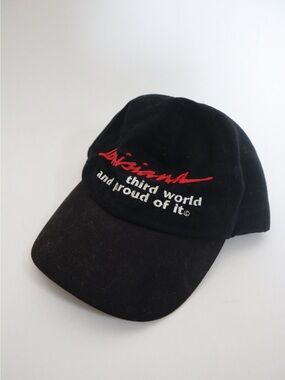 Louisiana Black Baseball Cap with Red Script and White Text